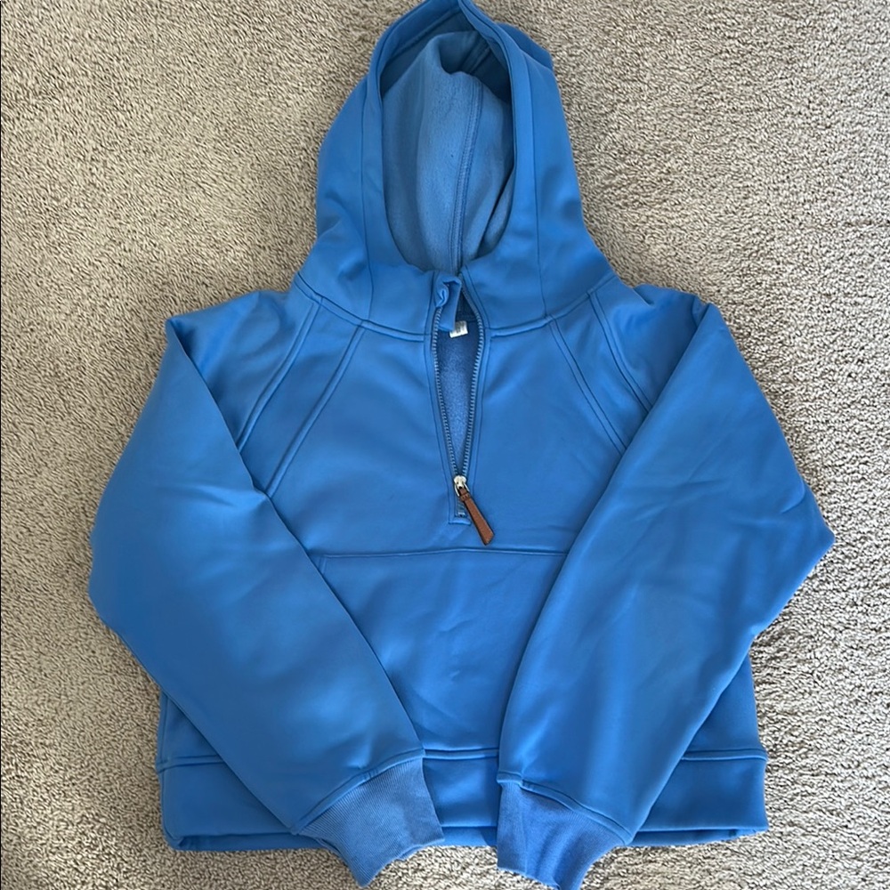 Blue Hoodie with Front Pocket